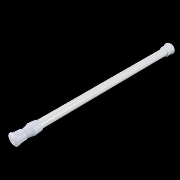 2X Teleskopisk Duschstång Duschdraperistång Teleskopstång Dusch Vit 30-50 cm White