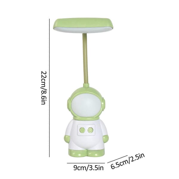 Astronaut LED natlampe skrivebordslampe mini sød LED natlampe Green