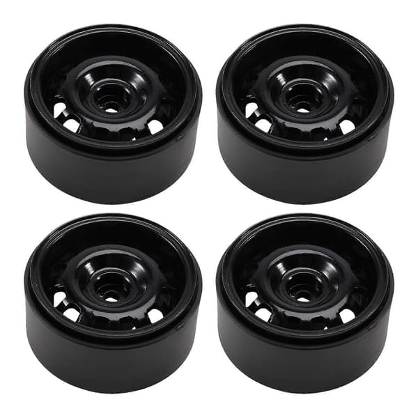 4 stk. RC Crawler Bil Aluminiumlegering 12 Store Åbninger 1,9 Tommer Beadlock Fælg til 1/10 RC Bil Black