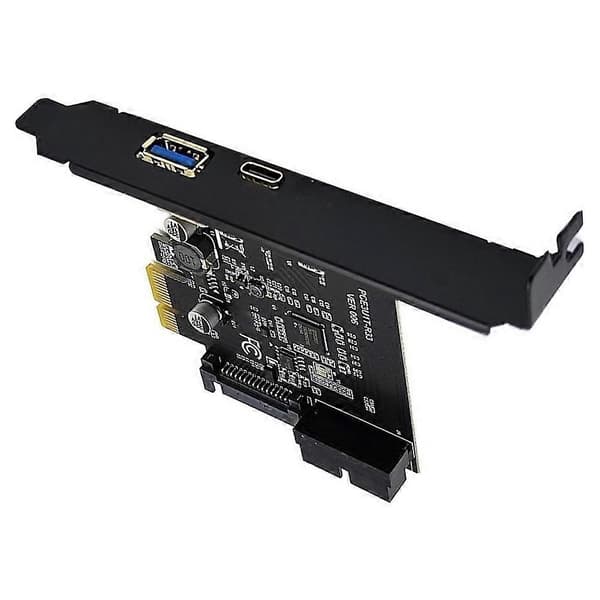PCIE USB3.2 -laajennuskortti PCI-E USB-ohjain PCI E 1X - Type C Type-A 19Pin -adapteri monistaja lisäkortit 5Gbps