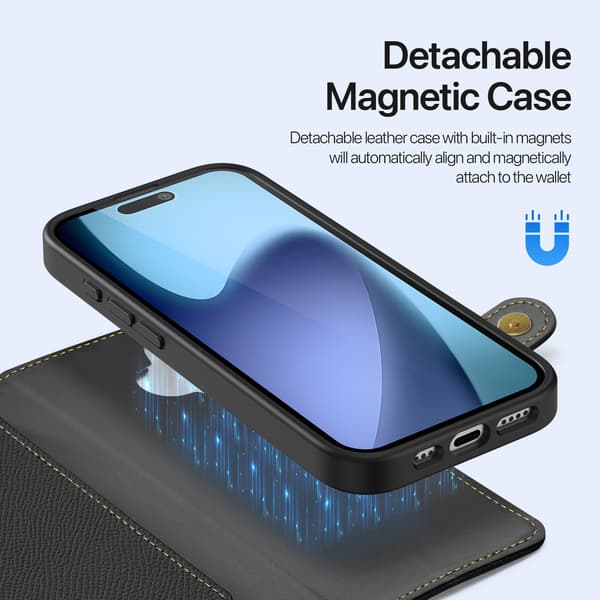 DUX DUCIS iPhone 17 2i1 Magnetisk Etui Lawa Series Sort 191