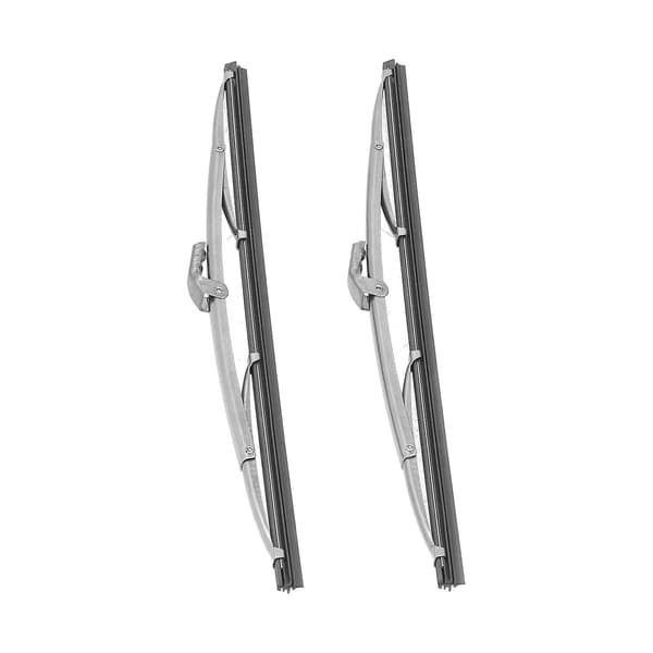 12in/30.48cm Forrude Vinduesviskerblade Rustfrit Stål Poleret Sølv Universal til Bil