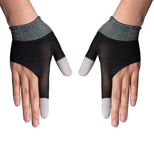 [13]Gaming Gloves, Game Controller Thumb Sleeves, Two-Finger Gloves for Mobile Game Controllers, Precise and Sensitive, Sweat-Wicking Breathable Seamless