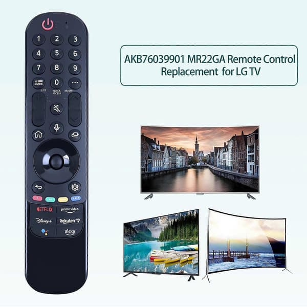 [13]AKB76039901 Compatible with LG TV Ergonomic Handheld Long Distance Remote Control