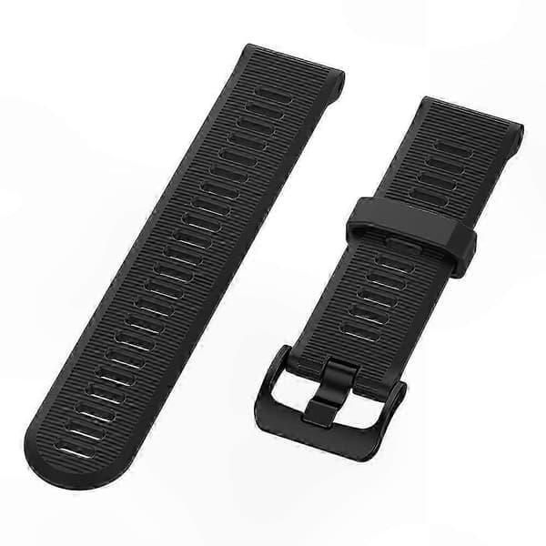 Garmin Forerunner 945 935 Erstatningsarmbånd med stålspænde, tekstureret silikone urrem