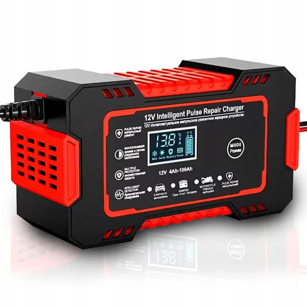 Automatic Car Battery Charger 12V 6A With Repair Function And LCD Screen