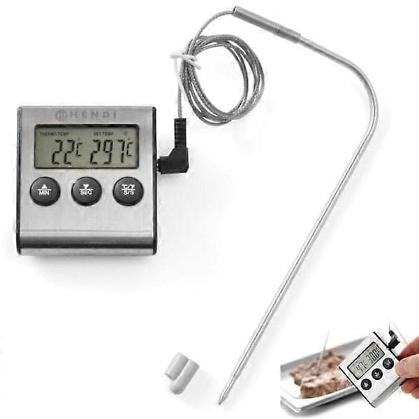 Gastronomisk Bagetermometer med Probe og Timerfunktion - Hendi 271346