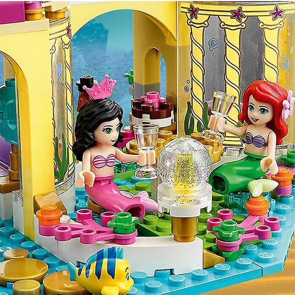 Mermaid Undersea Palace Same Building Block Toy Children's Practical Skill Development Birthday Gift