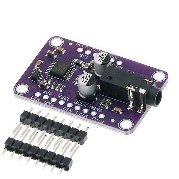 5 STK DAC Modul MCU-1334 UDA1334A I2S DAC Audio Stereo Dekoder Modul Kort til Arduino 3.3V - 5V Purple