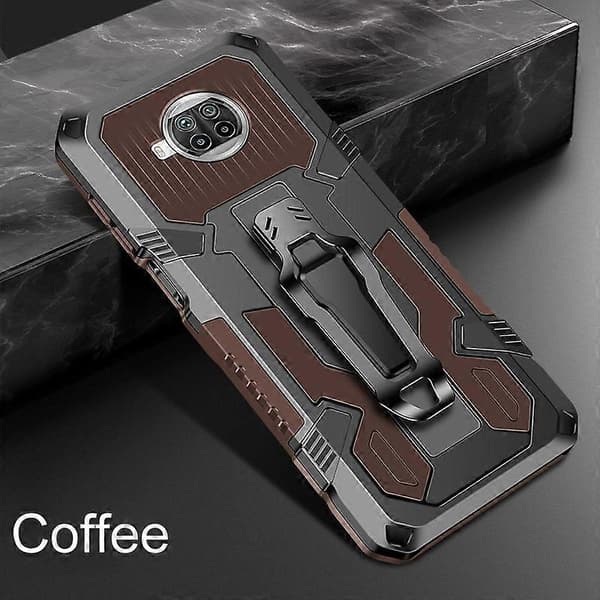 Til Xiaomi Mi 10T Lite 5G PC + TPU etui Coffee