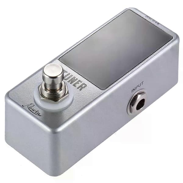 Mini kromatisk stämapparat pedal effekt LED-display True Bypass för gitarr bas
