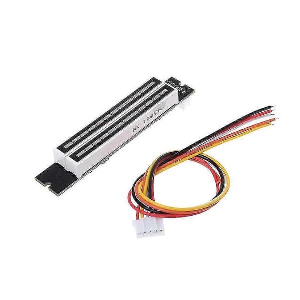 Mini dobbel 12-bits musikknivåindikator justerbar lyshastighet VU-meter stereo Am