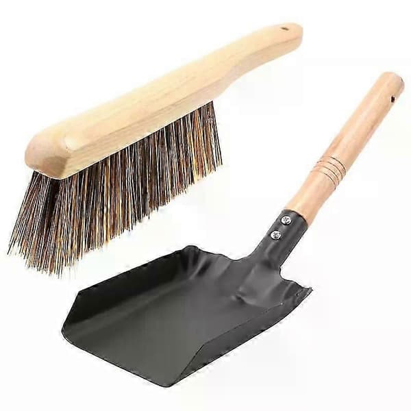 Kolskyffel och eldstadsborste set Eldstadsskyffel och borste Eldstadsstädset Eldstadsverktygsset Eldstadsgropverktyg