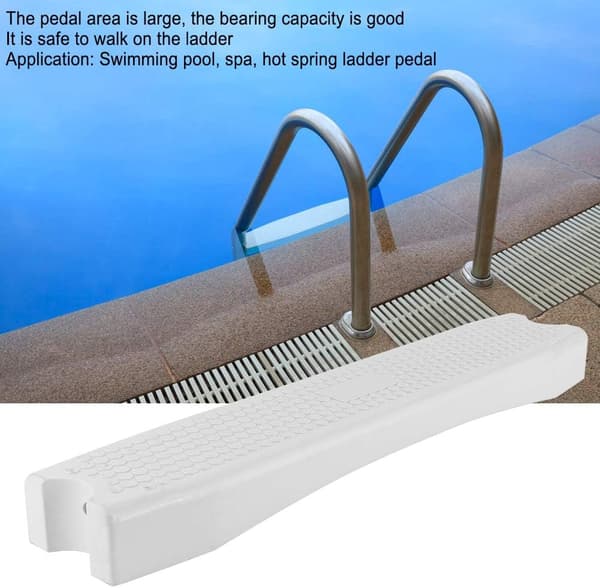 Pool Ladder Pedal Plastic Non-slip Good Load Capacity Pool Ladder Step Bathtub Step Pedal Replacement Accessories for