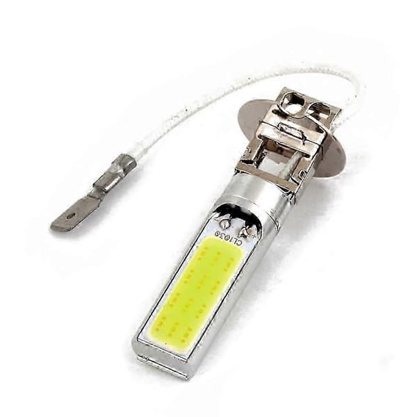 4 stk. H3 15W LED COB DRL Lampe Hvide Xenon Kørelys Pærer