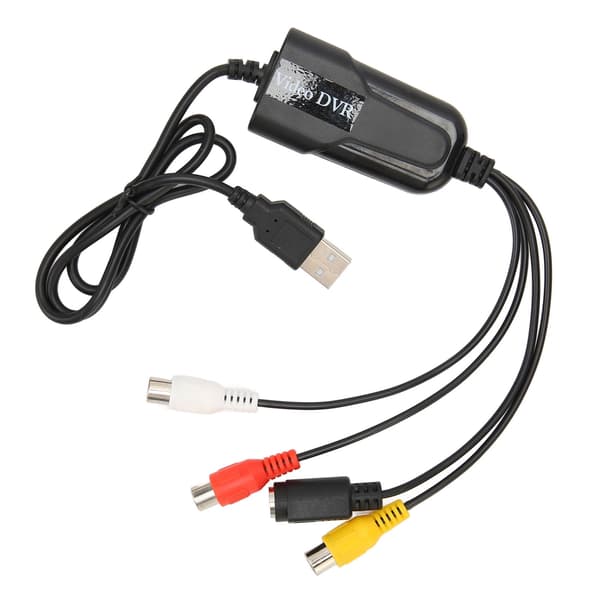 Videoopptakskort RCA til USB Lyd Videoomformer VHS DV VCR Hi8 DVD til Digital Omformer for Windows for OS X