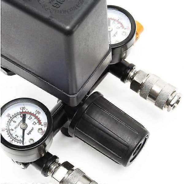 Tryckregulator med tryckvakt för kompressor Tryckvakt 2 displayer