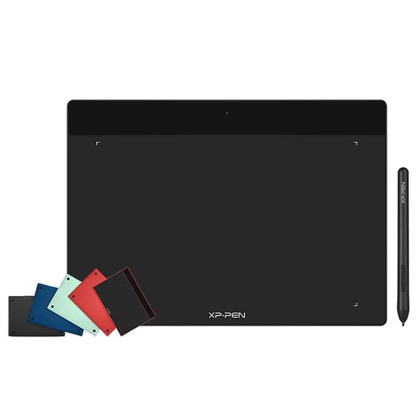 Xp-pen Deco Fun L 10x6 tommer Grafiktablet Tegneplade Med 8192 Digital Pen Support Chrome Android Blå black