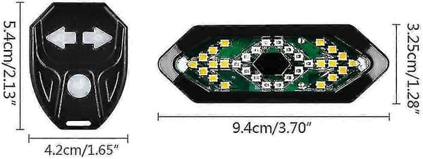 Sykkelbaklys USB oppladbare blinklys Smart trådløs fjernkontroll sykkelbaklys