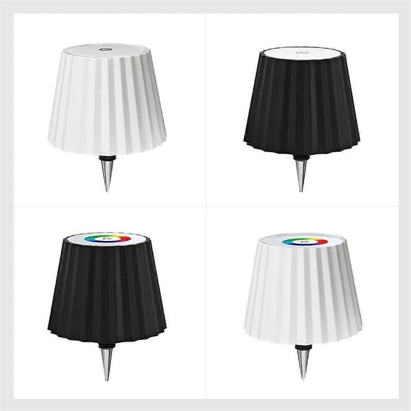 Langaton pullolamppu, pullovalo, LED-pullovalot viinapulloille, ladattavat viinipullovalot kolmiväriset mustat Black