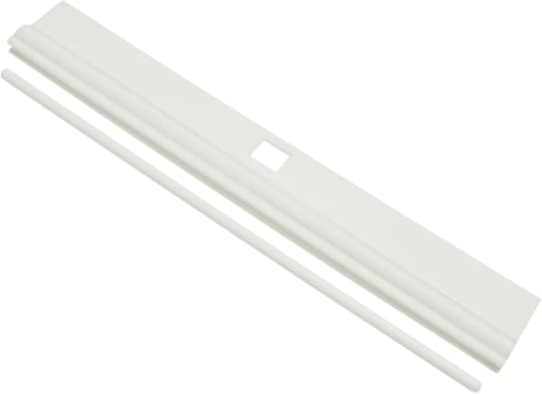 [13] Vertical blind carrier, for vertical blinds, leather, 10 pieces, 12.7 cm, incl. tilt hook, plastic, white