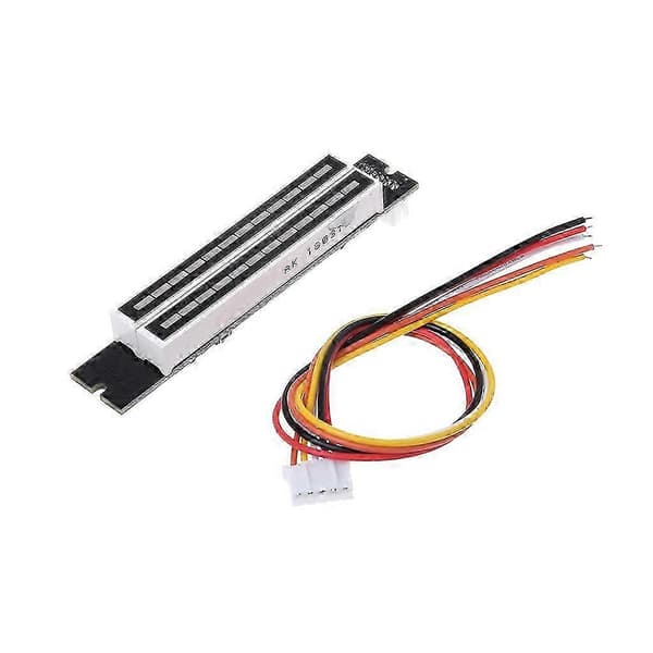 Mini dobbel 12-bits musikknivåindikator justerbar lyshastighet VU-meter stereo Am