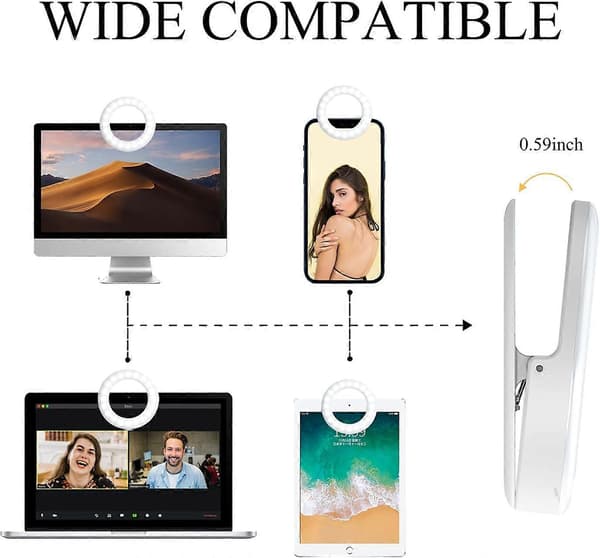 Mobiltelefon Fill Light LED Live Fill Light Selfie Light Artifact Rund Beauty Ring Light