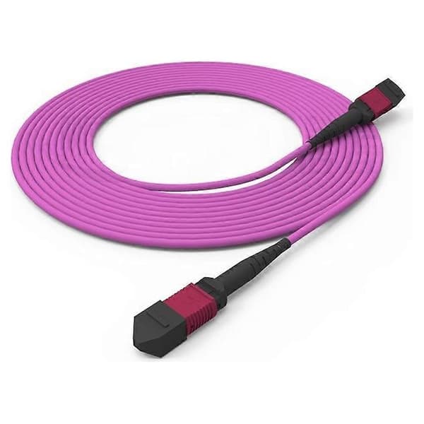 MPO Fiberoptisk Patchkabel OM4 1M 12 Kerne Fiberoptisk Kabel Hun til Hun MPO-MPO Multimode Optisk Fiberkabel