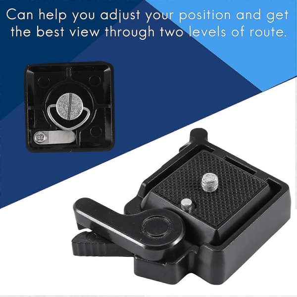 Quick Release Plade Platform Mount Base Camcorder Stativ Monopod Kuglehoved til DSLR Kamera QR40 1/4,3/8 Skrue