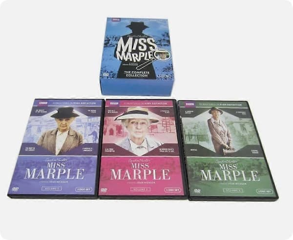 Miss Marple: The Complete Collection Säsonger 1-3 (DVD, 2015, 9-disc boxset) Ny