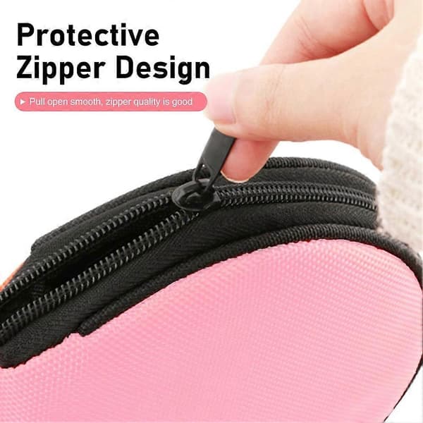 CD Case DVD Storage Water Resistant CD Holder Divider Folder Large Capacity 20-Disc DVD Storage Box for Car Home Travel Pink
