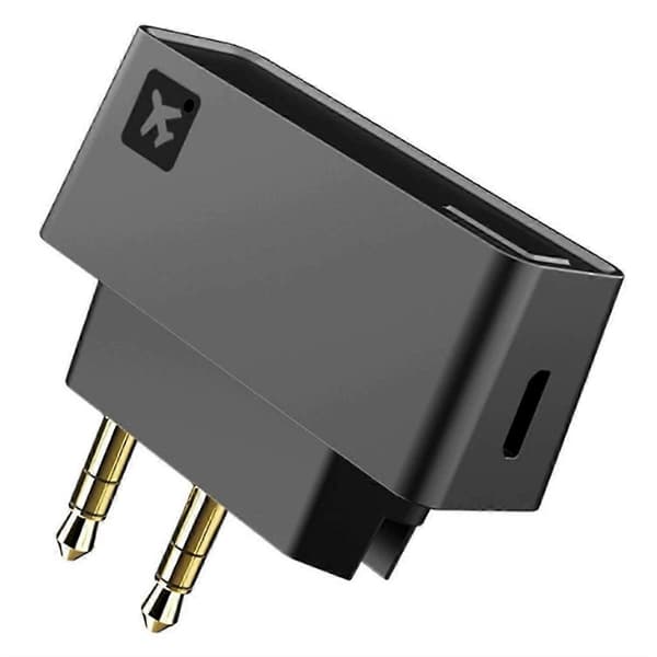 AK3046E Pro trådløs Bluetooth 5.0-adapter til fly, med HD/LL/adaptiv sender til hovedtelefoner
