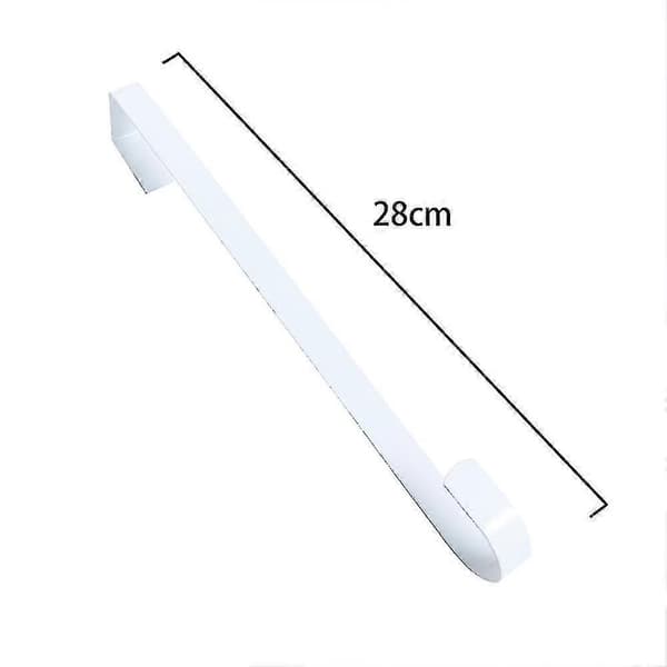 Kranshænger til hoveddør i metal over døren enkeltkrog 28Cm White Hook