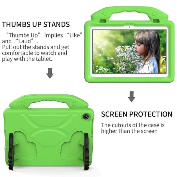 EVA surfplattefodral för Lenovo Tab M10 (3:e generationen) TB-328 Green