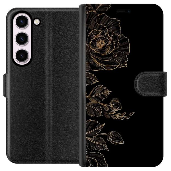 Compatible Wallet Case for Samsung Galaxy S23 Flowers Plånboksfodral