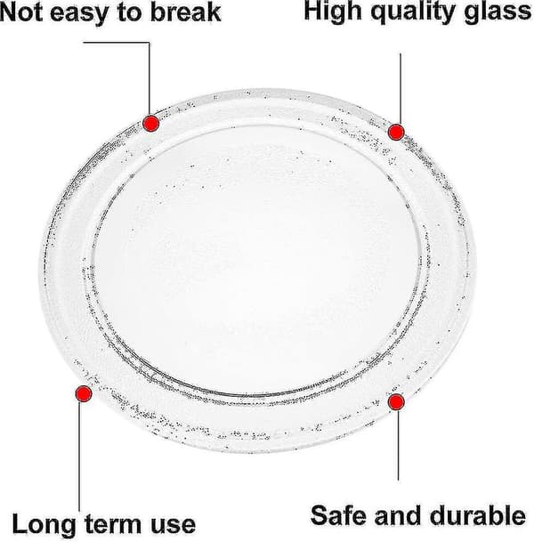 Universal Mikrovågsugnsglasplatta med Stativ, 245mm/24.5cm/9.65in