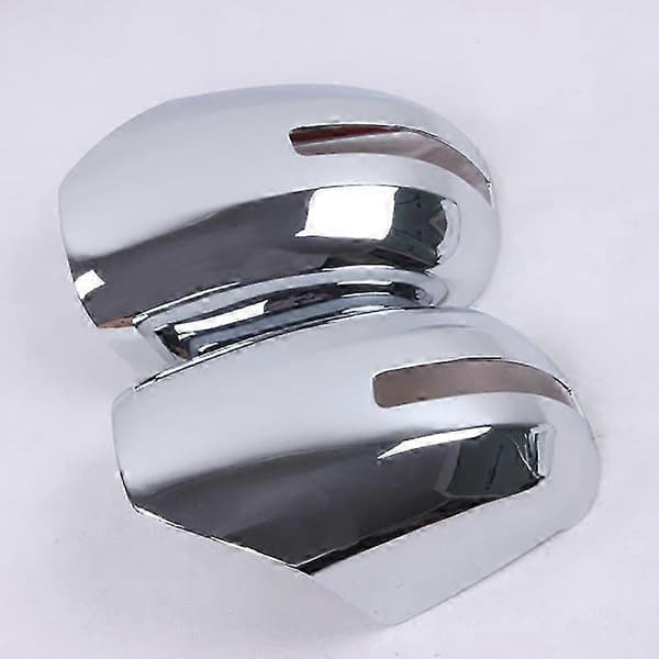 2 stk. Bil ABS Krom Sidespeildeksel for Triton / L200 2015 - 2017 Bilstyling Silver