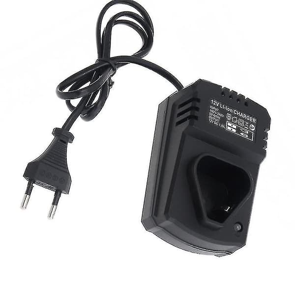 Elektrisk drillader 12v litiumbatterilader EU-plugg