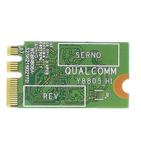 Langaton sovitinkortti Qualcomm Atheros QCA9377 QCNFA435 802.11AC 2.4G/5G NGFF WIFI -KORTTI Bluetoo White  green