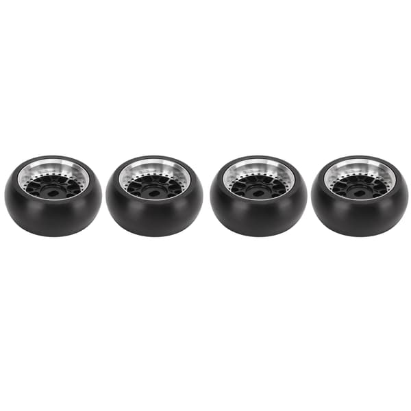 [13R]4st RC Drift Dæk Aluminiumslegering Stabil Fleksibel Driftbildæk til Wltoys 1/28 RC Bil Sort