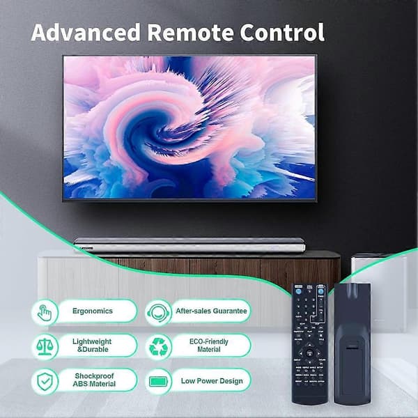 Fjernkontroll COV33662806 Erstatning for LG DVD-spiller DP132H DP132HE DVX691KH DV276-E2M DVX640H DVX690H DVX642H Black
