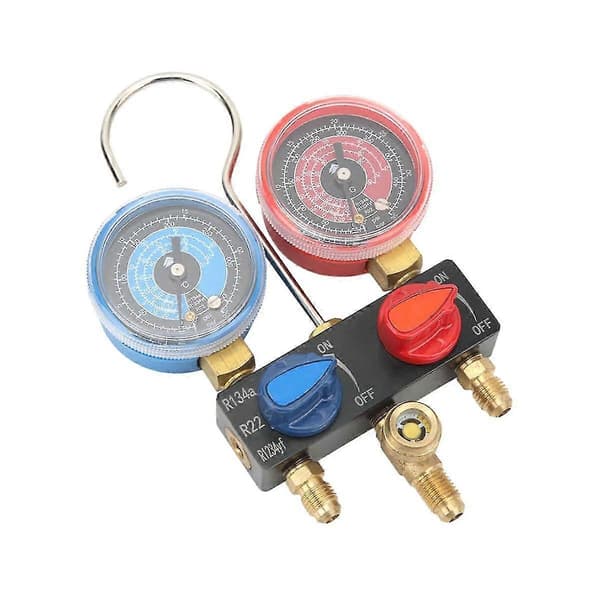 -m01 Kølemiddel Diagnose Manifold Manometer G1/4 Tilstand Manometer Trykmåler Køleværktøj