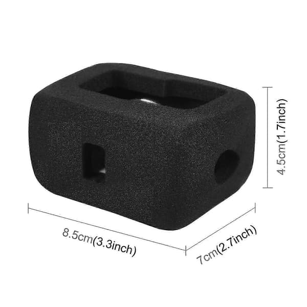 Til GoPro HERO13 Black PULUZ Skum Vindhætte Hus (Sort) Black