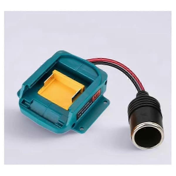 Egnet til Makita 18V batteri, 18V til 12V Step Down Strøm Cigartænderadapter Blue black
