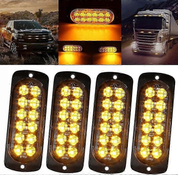 Markeringslampe Strobo LED 12-24V Fjernkontroll