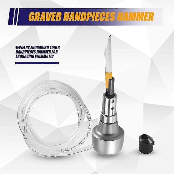 Egnet for gravering av pneumatisk hammerhåndstykke Silver