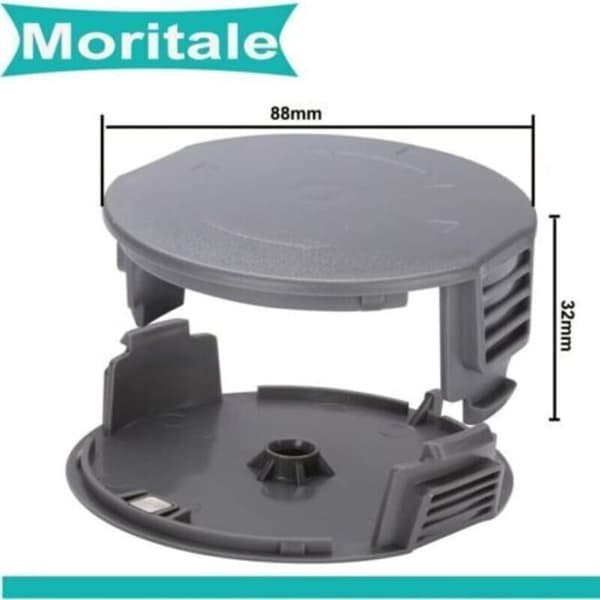 Spooltråd til BOSCH UniversalGrassCut trimmer 18 18-26 18-260 F016800570 med dæksel (2 stk.).