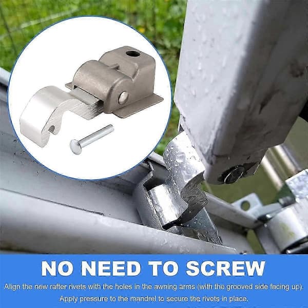 egnet for a&e 8500 9000 bobil markise taksperre nagle erstatning holder kalesjen stram og stabiliserer