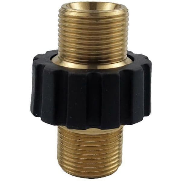 Hurtigadapter til højtryksslange. Dobbelt han M22 x 1,5. Forbindelse til højtryksrenser. Solid universal fitting.