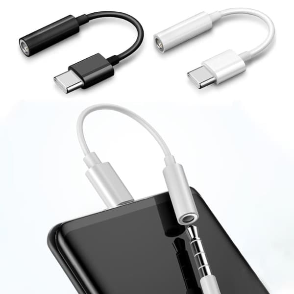 3,5 mm Aux-äänimuunnin iPhone 15 -sarjalle - USB-C-sovitin